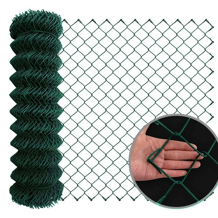 Temporary chain link fence 8ft 10 ft chain link fencing wire galvanized mesh rolls
