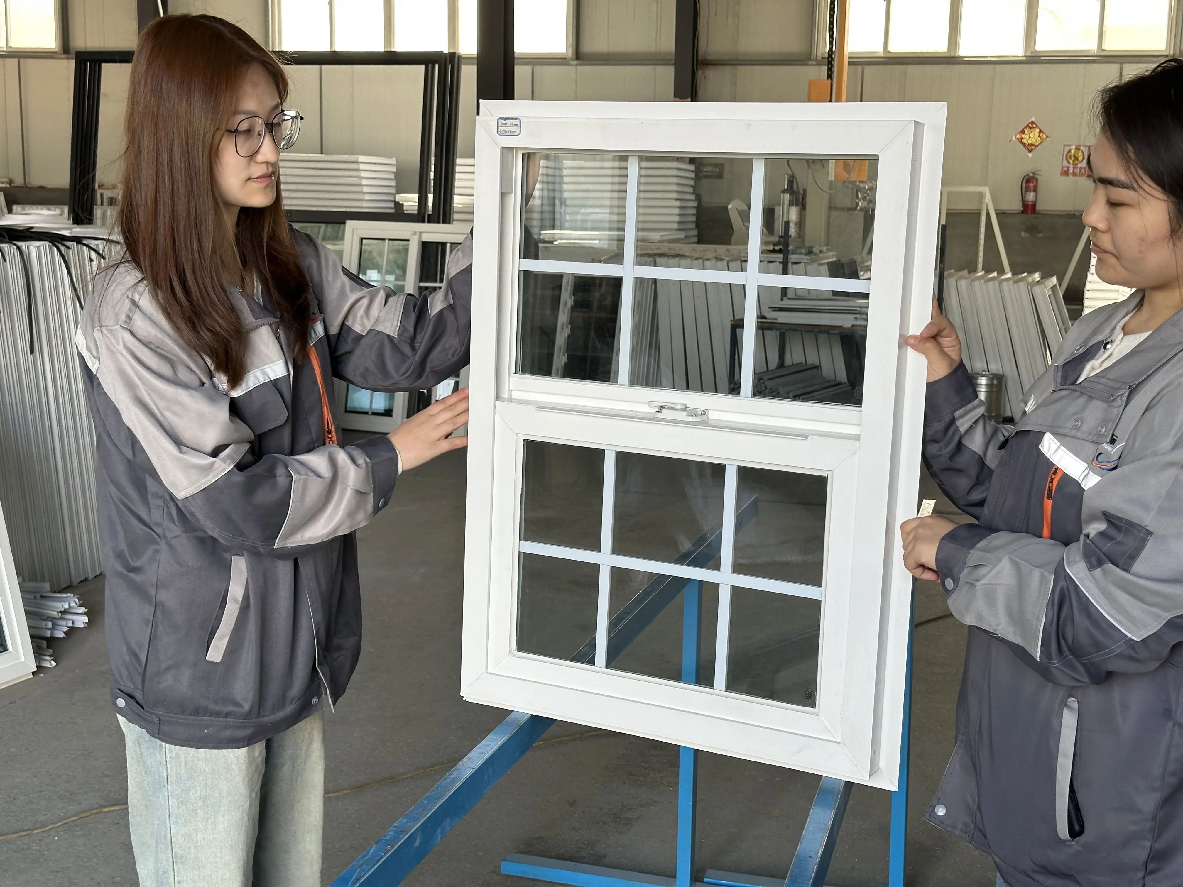 Super Window House Customized House Interior Residential Vinyl Single Hung Double Hung Window Upvc Windows