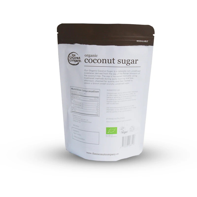 China Suppliers Laminated Aluminum Foil Food Grade Plastic Mylar Heat Sealed Stand Up Zipper Bags