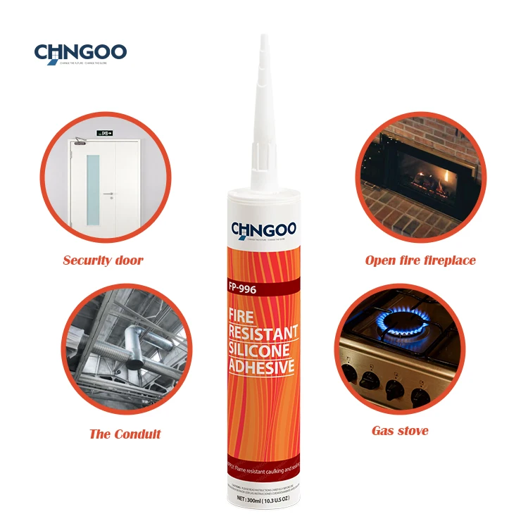 CHNGOO Factory direct sales Fire Resistance Silicone Adhesives for open fire fireplace