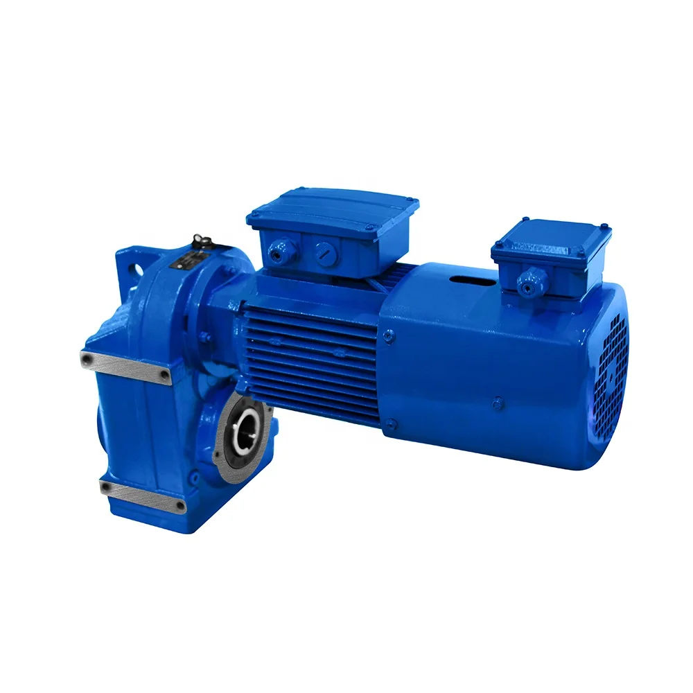 Geared motor F series helical gear R/S/K/F series reducer three-phase asynchronous motor gearbox in stock