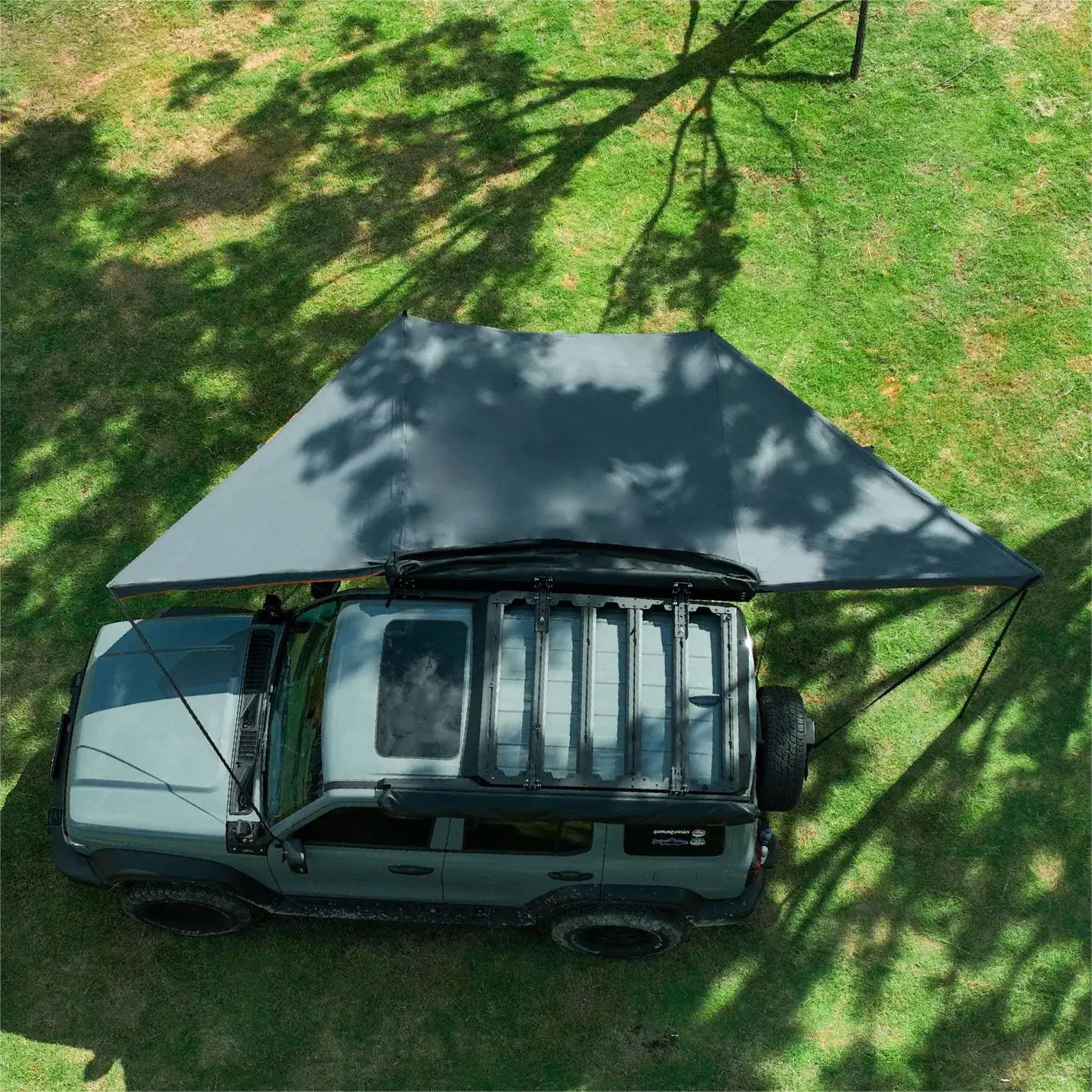 Yescampro new design roof top tent car side awning 180 degree awning review
