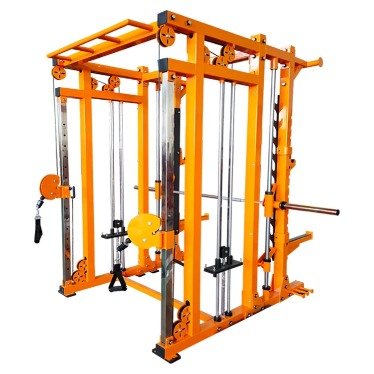 2022 Commercial Gym Equipment Multi-Functional Smith Functional Trainer Squat Rack One-of-a-Kind 3 Station Fitness Benches Racks