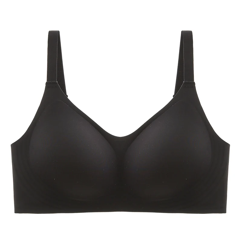 Wholesale Plus Size And Thin Jelly Glue breathe Seamless Underwear For Women Without Steel Ring Bra