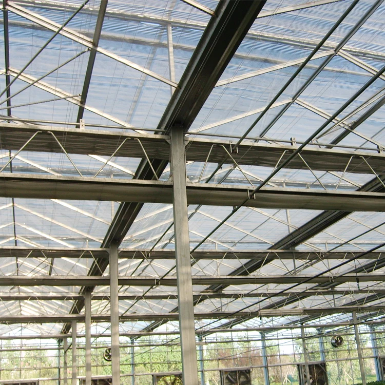 Four Season Low Cost Agricultural Fertigation Irrigation System Pc Sheet glass Greenhouse