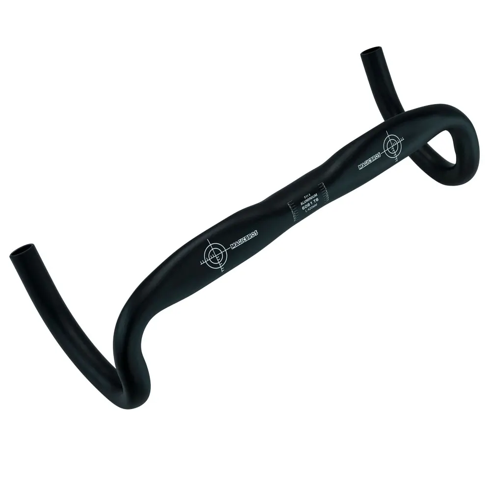 Custom 2023 Good Aluminum Alloy Light Road Bike Handle Bar 31.8 420MM Flat Road Bicycle Handlebar with Matte Painting