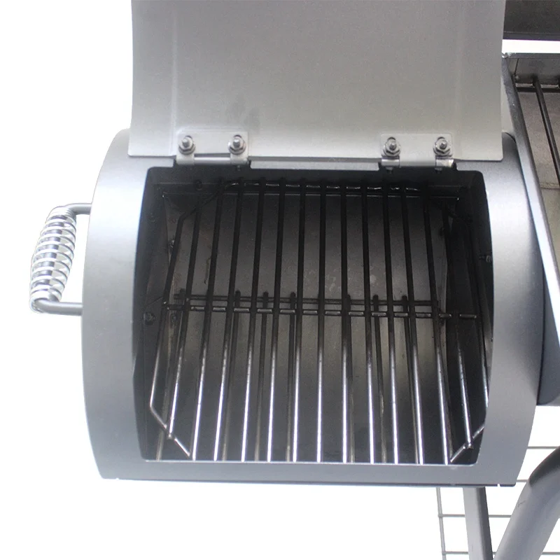 Portable Kitchen Industrial Barrel Stainless Steel Charcoal BBQ Grill Stand