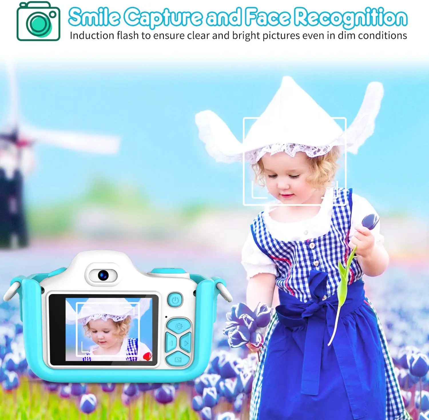Factory Wholesale Children HD 1080 Toy Cartoon Mini Video Camera Kids Digital Video Camcorder