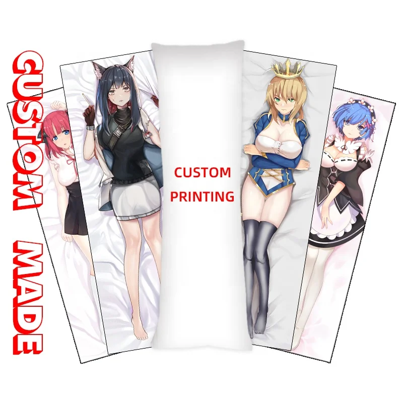 Anime hug pillow body pillow custom design  naked sexy anime girls