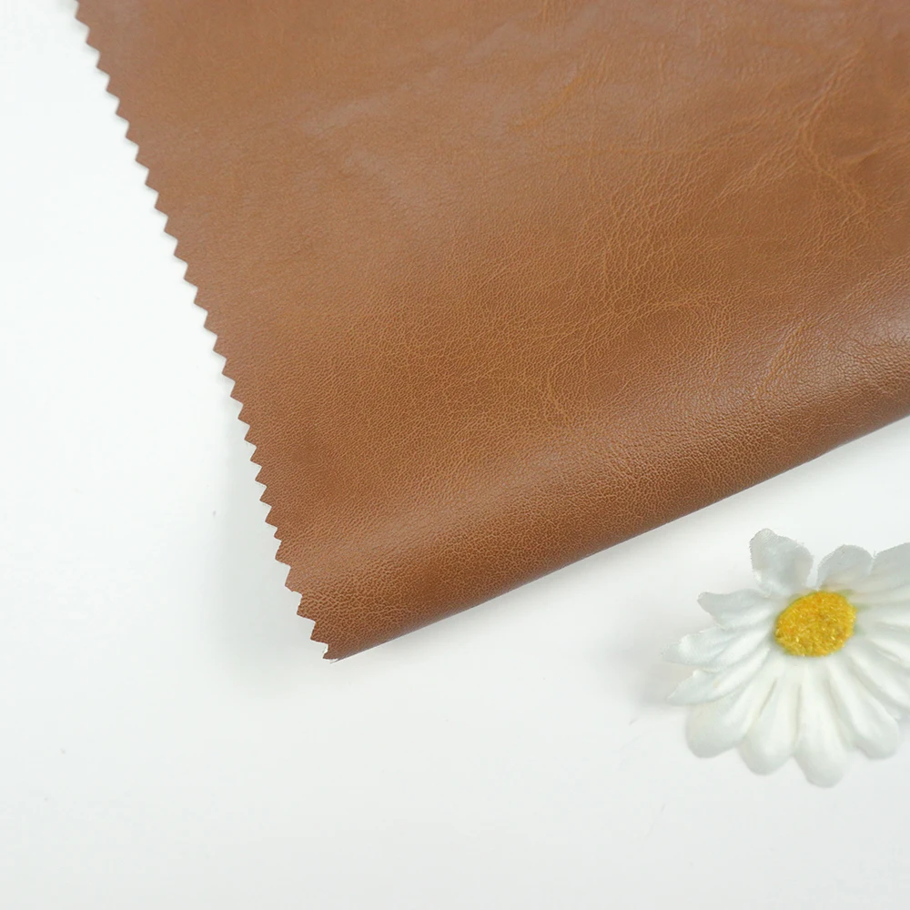 Colorful Material Polyester Rayon PU Synthetic Leather Material Pattern Microfiber Fabric For Garments