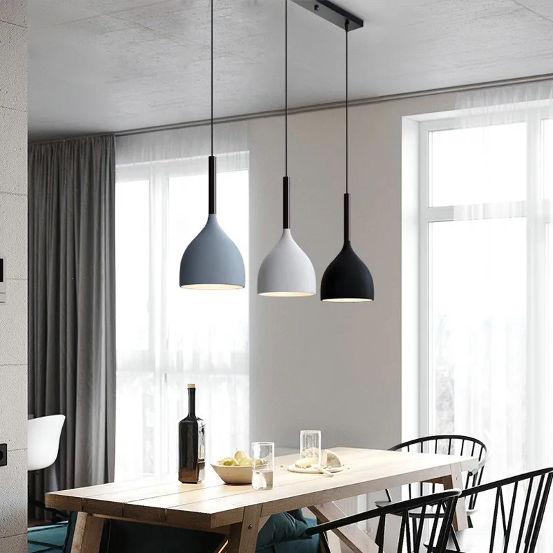 Quality Modern LED Chandelier Pendant Lamp 3 Head Nordic Style Ceiling Light For Dinning Room