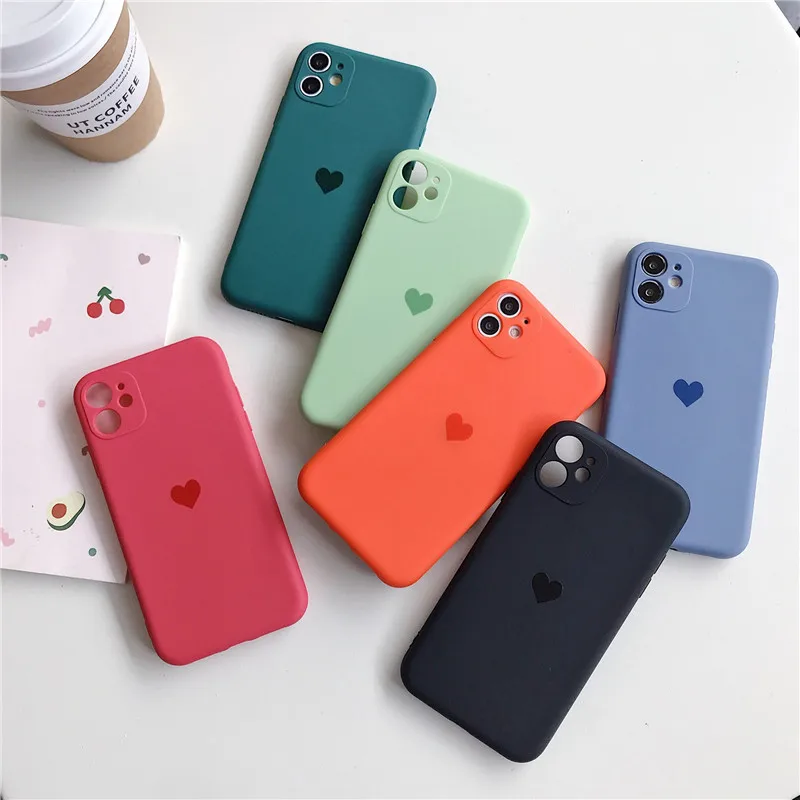 
 Силиконовый чехол с логотипом Love для iPhone 12 11 Pro XS Max 7 8 Plus  