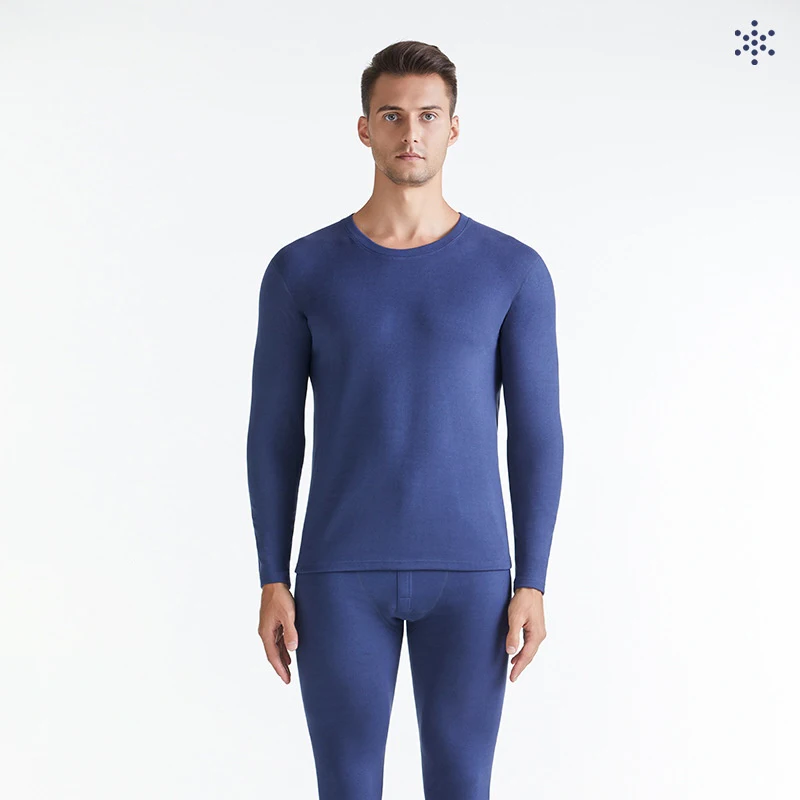 Winter silk wool warm underwear for men plus fleece thick long Johns velvet no trace heating warm suit for women