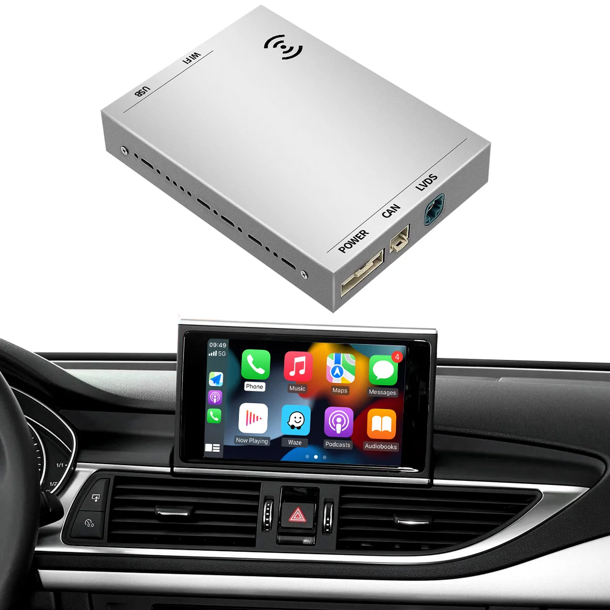 Автомобильный Беспроводной мультимедийный интерфейс для Android Apple Carplay декодер Audi Q2 Q3 Q5 Q7 A3 A4 A5 A6 A7 A8 C7 S4 S5 S6 S7