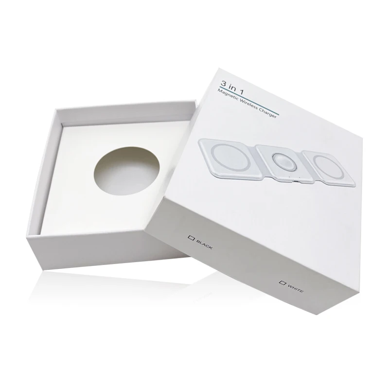 paper cardboard box whole set Wireless Charger Full Set Packaging for Electronics