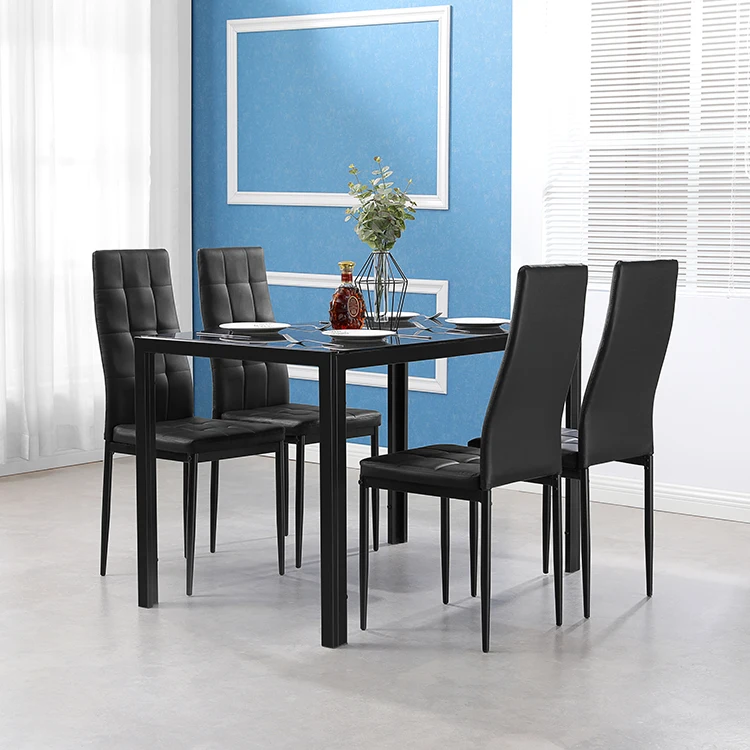 Hot selling concise style small low clear crystal  glass dining table made in China