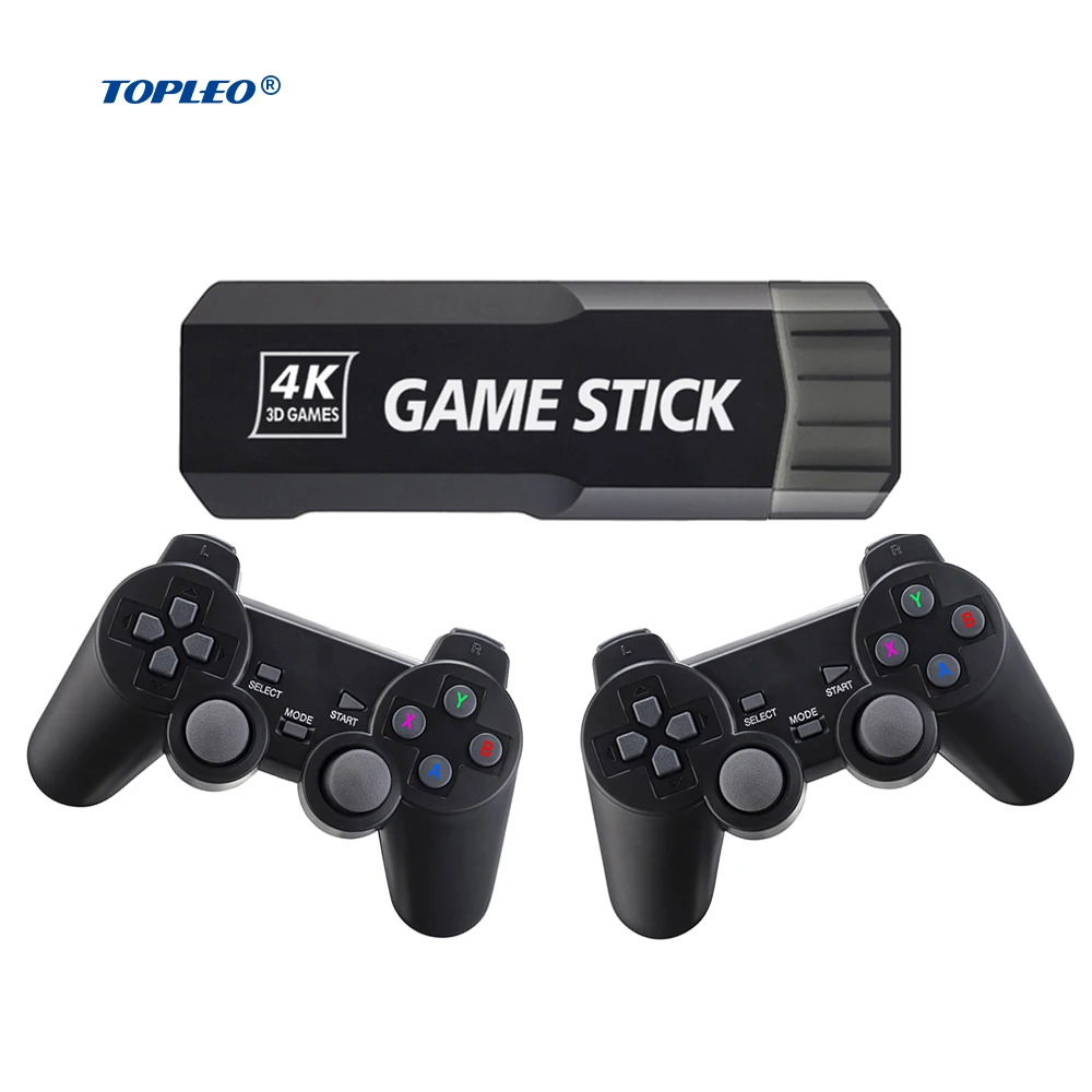 Topleo mini ganme stick handheld classic game console 4k video catch lite game stick