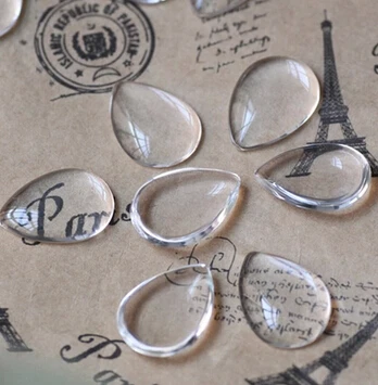 Oval shape crystal glass cabochon gemstones R-3015