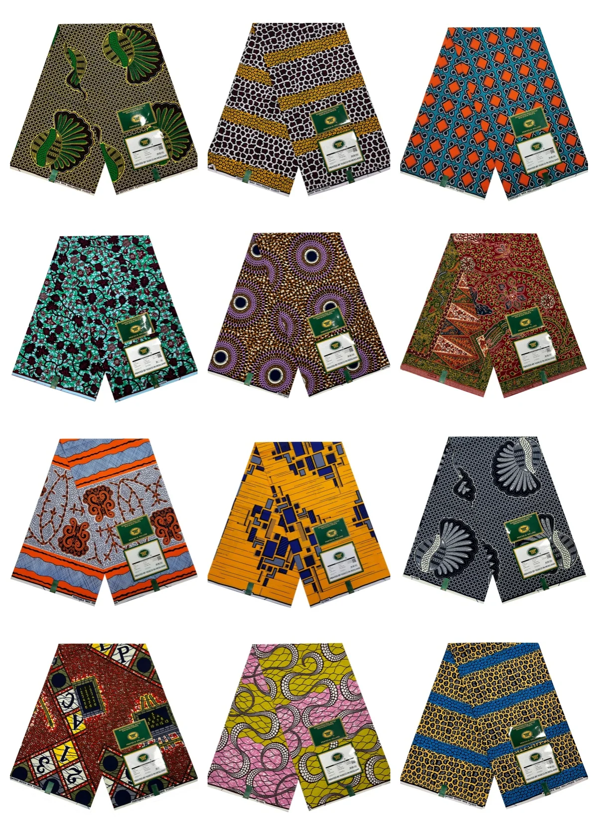 Wholesale customized java 100% cotton african real wax ankara print fabric 6 yards