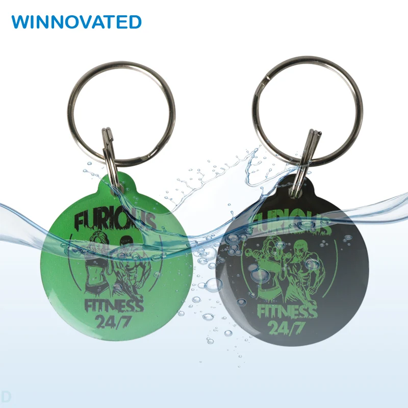 Blank Custom Printed Smart Programmable White Digital Business Plastic Nfc Card Phone Sticker Flat