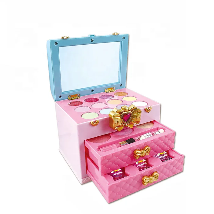 
Fashion girl make up toy suitcase nail polish nail art toy for kid 