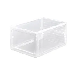 magnetic wholesale plastic transparent clear stackable 12 pack acrylic nike shoe storage box