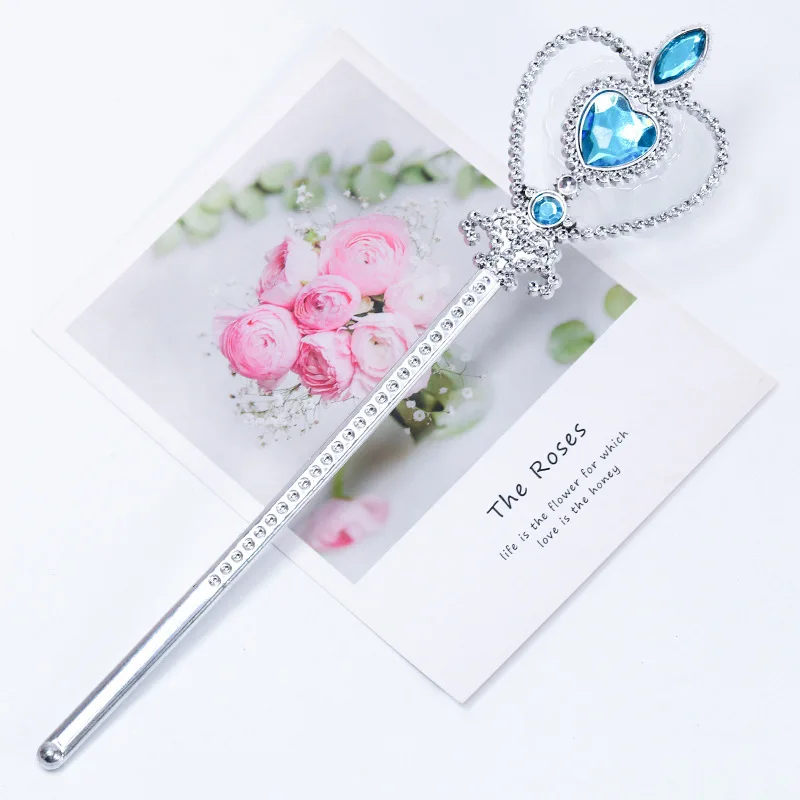 Frozen Crown Plastic Princess Crown Tiara Kids and Girls Magic Wand Headband Ornaments