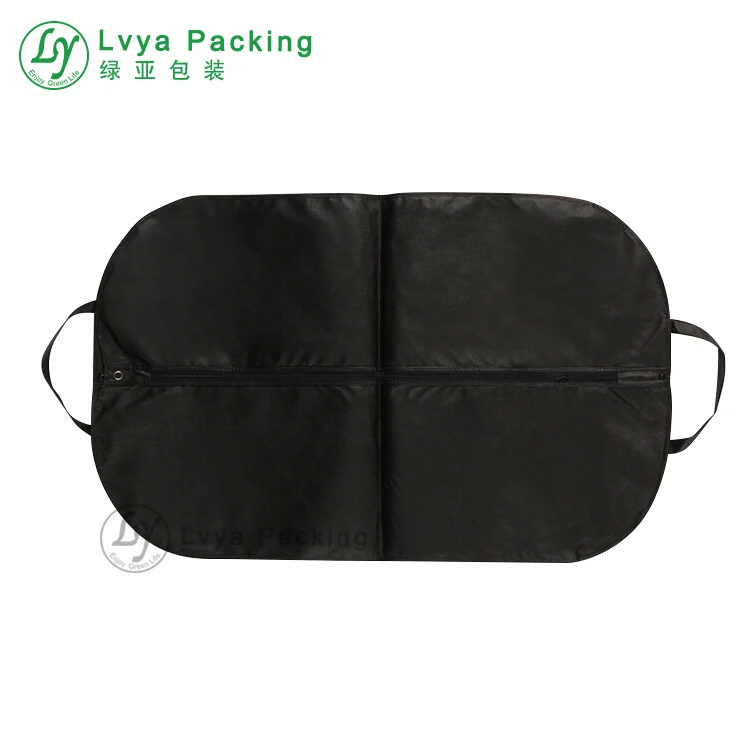Non-woven Fabrics Reusable Custom Size Carrier Clothes Folding Suit Cover  With Handle