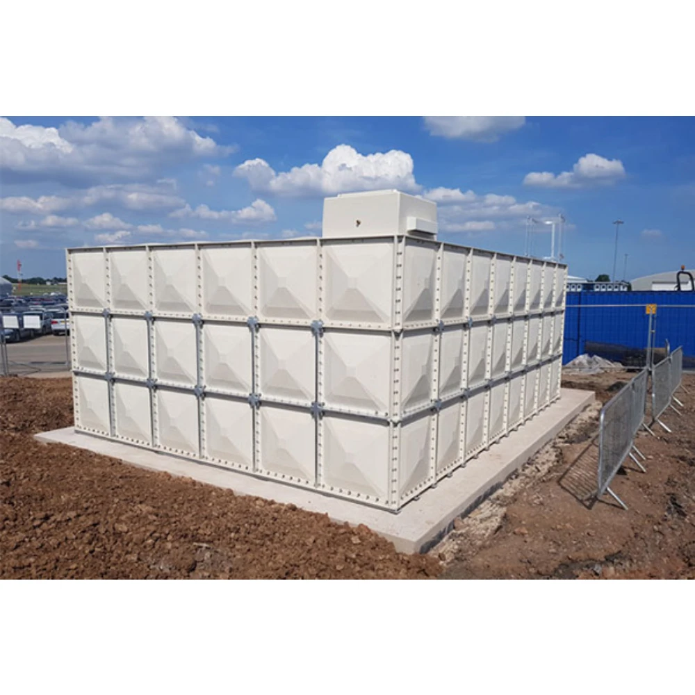 SMC GRP Water Tank Storage for Drinking Rain Sectional Assembled Reinforced 500 1500 m3 Drainage FRP Tank