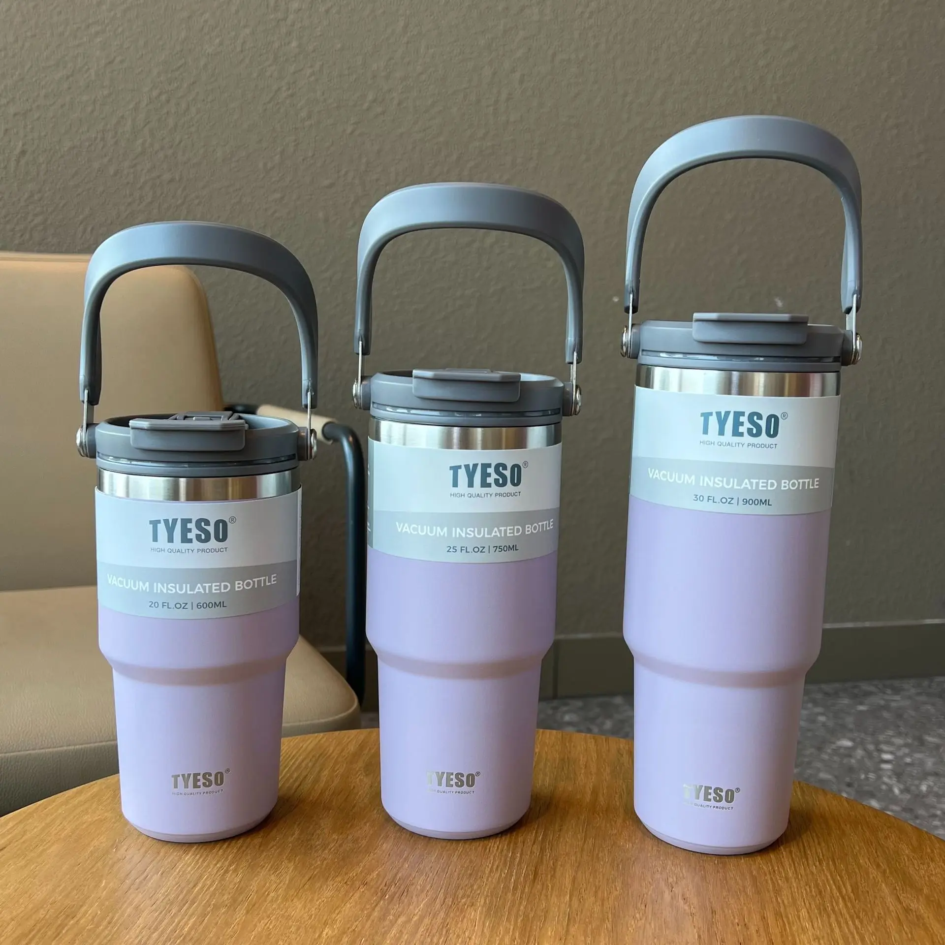 Factory Price Wholesale Ideas Classical Ice flow Flip Tumbler Stainless Steel Tumbler With Handle And Straw