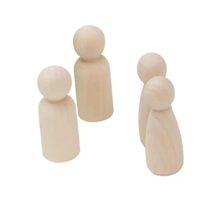 
Wood Organic Sensory Toy DIY Peg Doll For Home Decoration 