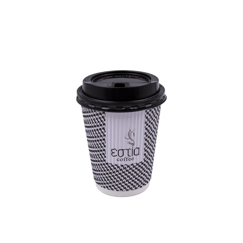 
Custom Eco Friendly Take Away Coffee mini cup Cardboard Cup with lids 