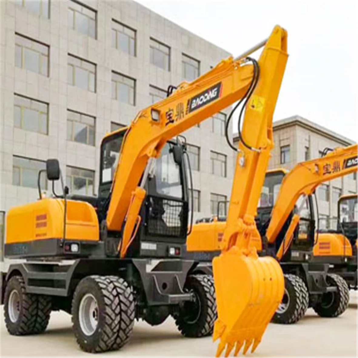 China excavator price bucket 0.35m3 wheel excavator best price for sale
