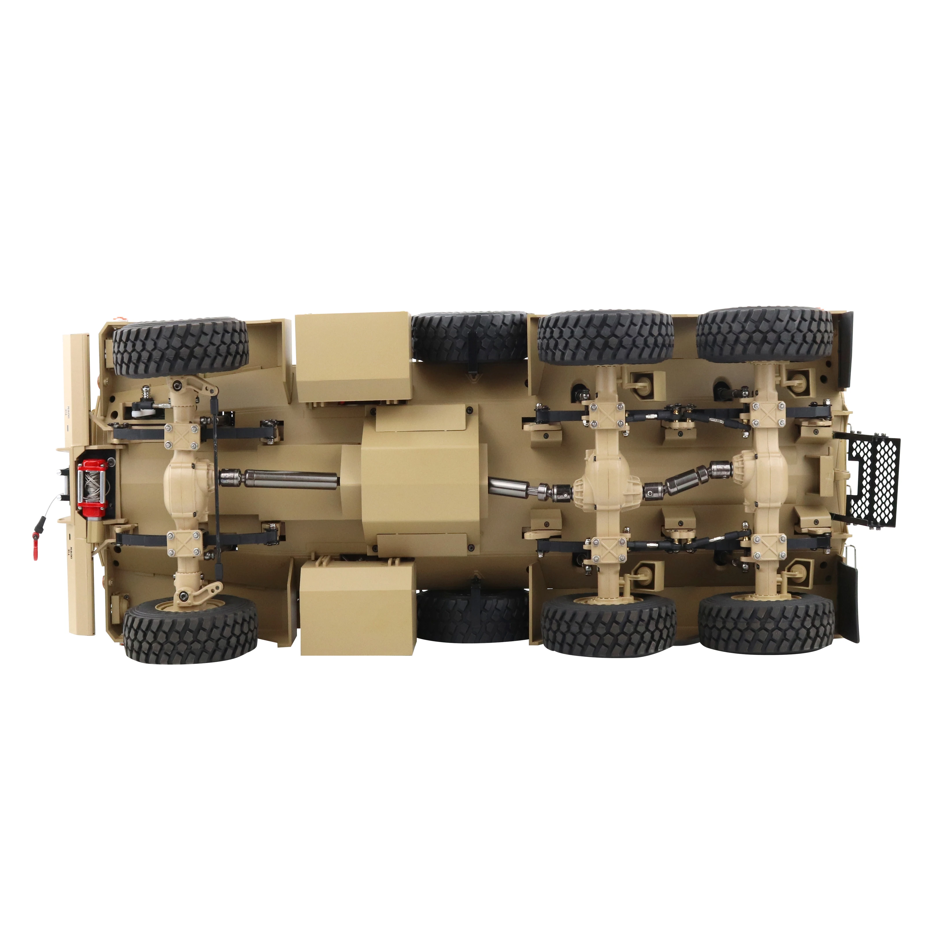 HG-P602Pro Explosion Proof Truck 2.4G 16CH 1:12 Large 6x6 U.S Armored MRAP Vehicle(High Version)
