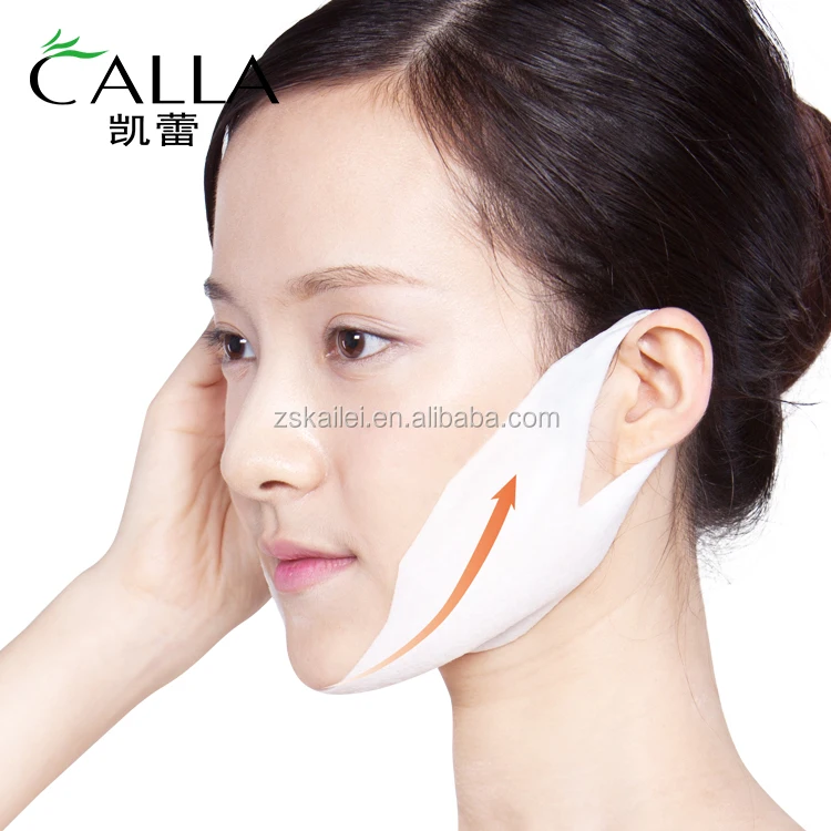 
Korea V Neck Chin Up Tightening Double Chin Reducer Patch V Line Firming Face Mask OEM 