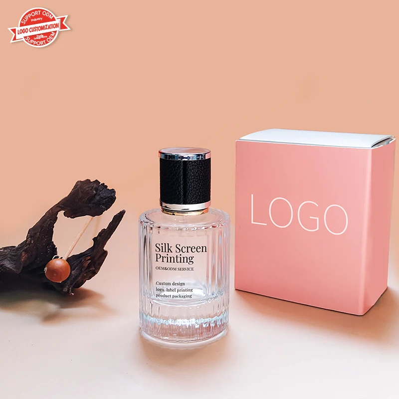 Fashion vertical stripe perfume bottle transparent perfume bottle 30ml 50ml 1OZ