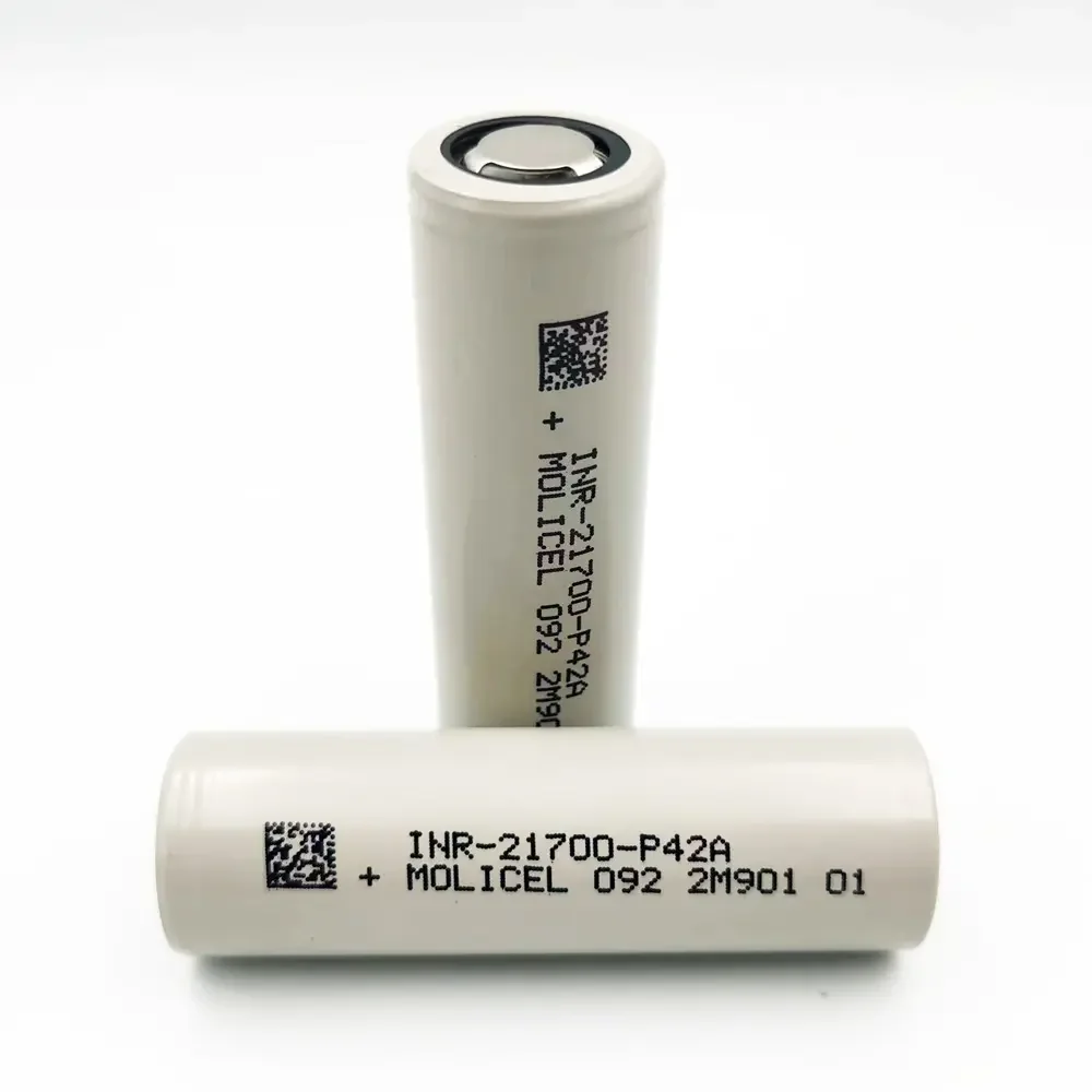 Grade A MOLICEL P42A 3.6V 4200mAh 21700 Rechargeable 45A Battery With Good price INR21700 P42A