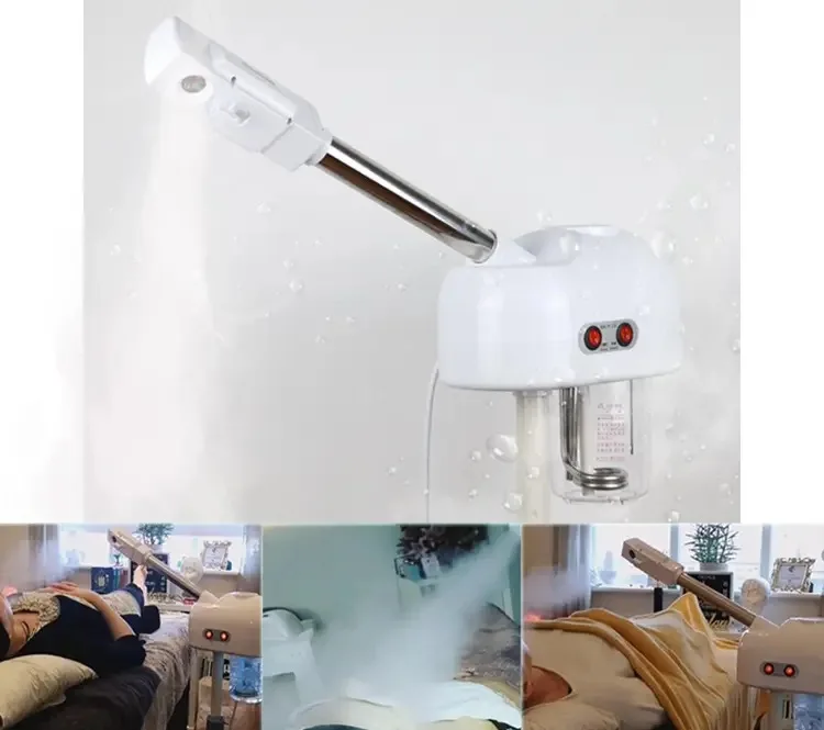 Portable Ionic Ozone Face Facial Steamer Beauty Salon Household Nano Operation System Electric Power Source Humidifier US Plug