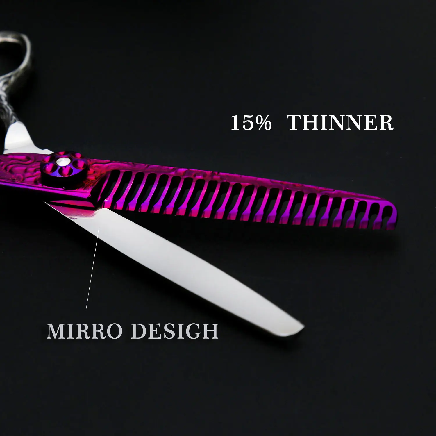 Premium Japan VG10  High quality Violet Hair Thinning Scissors CNC Hairdressing Shears Barber Cutting Scissors Tijeras For Salon