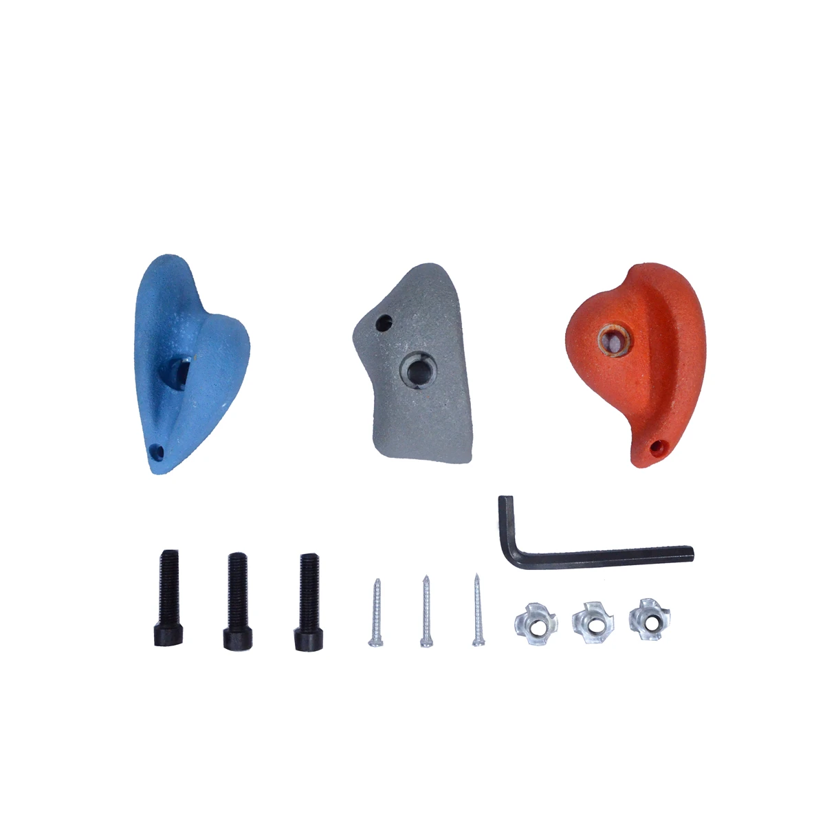 Outdoor black wall small rock 5 pcs boulder climbing holds for adult or kids