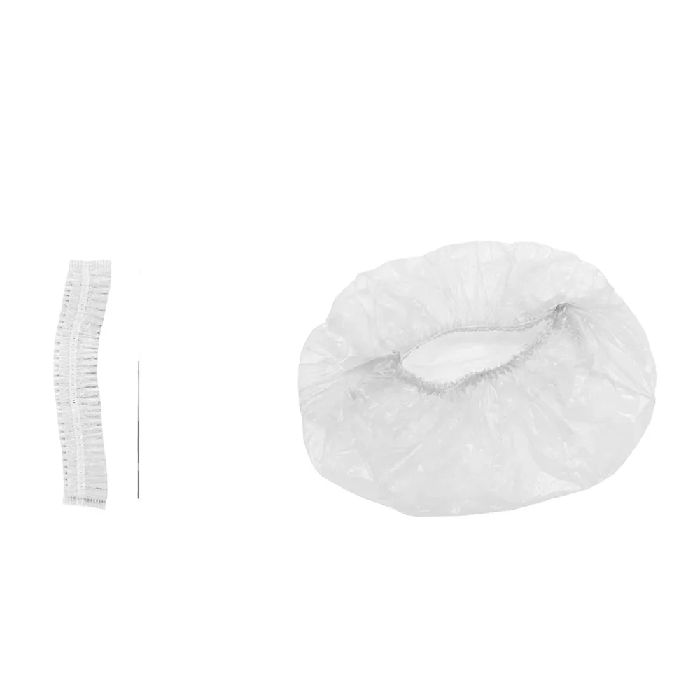 High Quality Cheap Waterproof Hotel Bath Salon Hair Cap Transparent Hair Cover Disposable Shower Caps