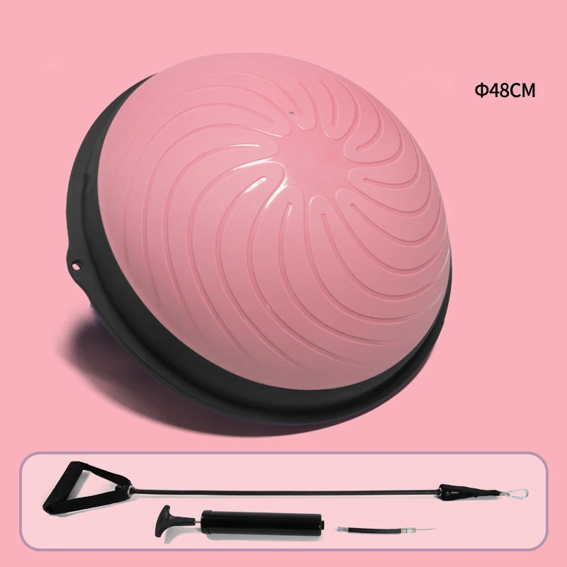 48cm wave speed ball semicircle balance ball hemisphere fitness Pilates thickening yoga weight loss home beam ball