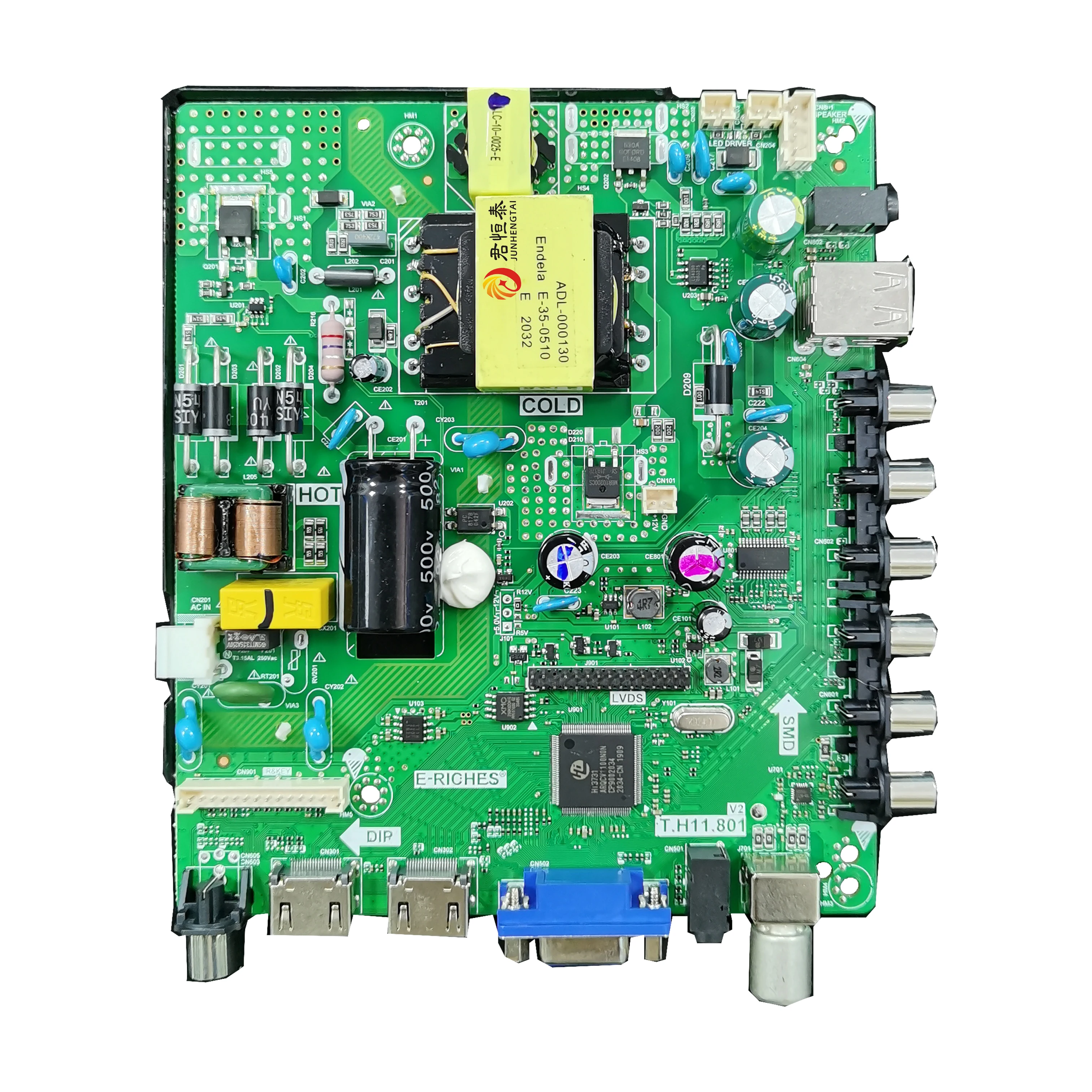 T.H11.801 high voltage 42 inches tv use 33-105V/45W  led tv mainboard universal