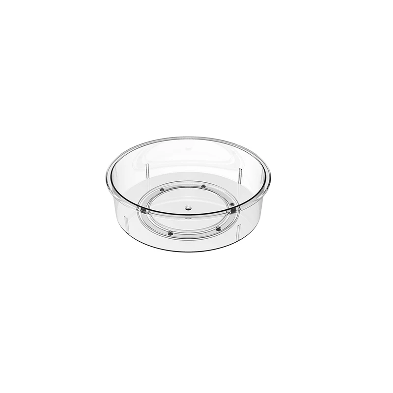 New Hot Items Clear Turntable 2 Tier Lazy Susan Turntable Spice Rack Organizer Rotating