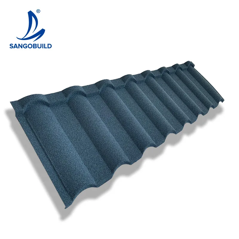 Newest 2022 Corrugated Galvanized Zinc Roof Sheet Stone Coated Metal Roofing Sheet Milano Type Milan Roof Tile