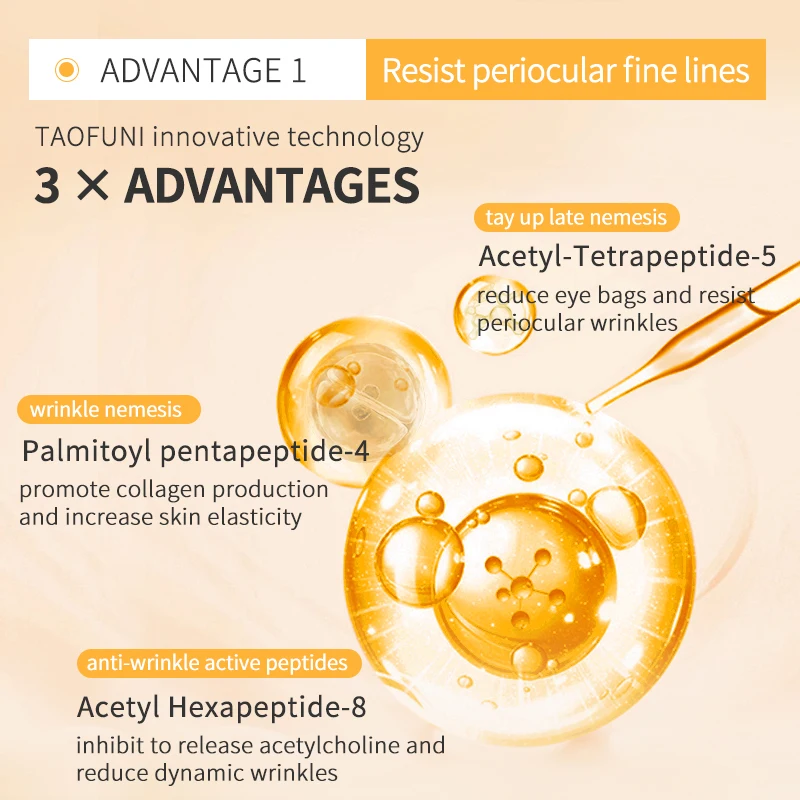 Private Label Anti Wrinkle Eye Bag Remove Cream Gel For Skin Around Eye Dark Circle Removal Anti Aging 15g Instant Eye Cream