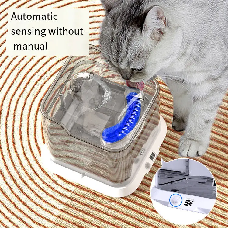 3L Automatic Cat Water Fountain Pet Drinking Fountain Pet Feeder Drinker Water Dispenser LED Lighting OEM Custom LOGO Cat Bowls
