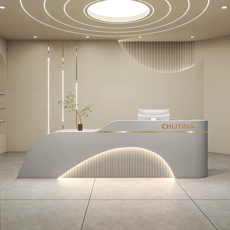 Boutique Salon Reception Desk Beauty The Front Desk Of A Medical Institution Jewelry Counter
