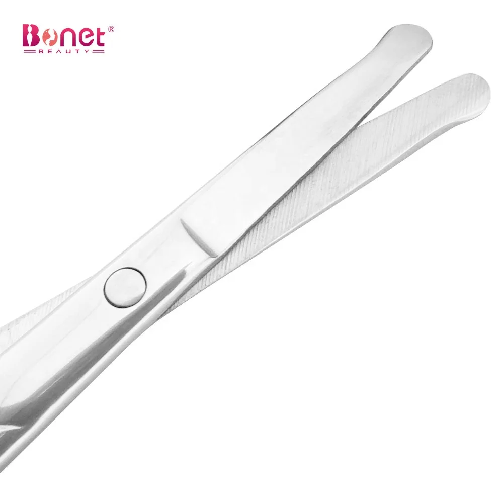 Professional Beauty Grooming Scissors Stainless Steel Straight Blade with Sharp Tip Hair Eyelashes Nose Eyebrow Ear Hair Cutting