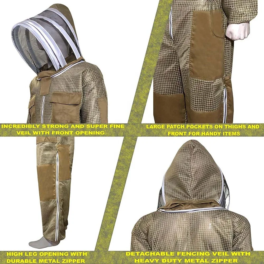 Новейшая дышащая Ультралегкая обувь Вентилируемые костюм для пчеловода